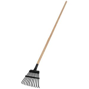 8″ COMPLETE WOOD RAKE WITH TEMPERED HANDLE