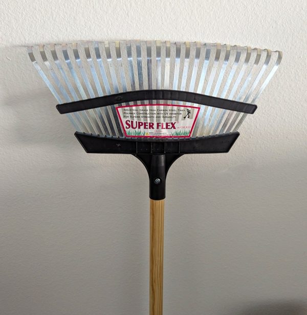 Rake with Tempered Wood Handle