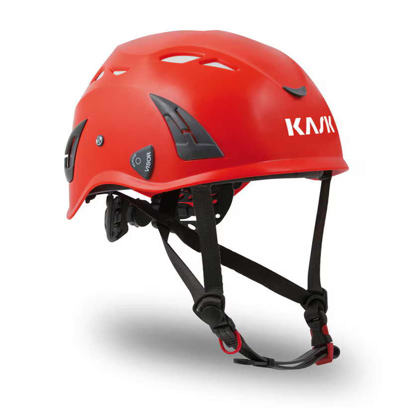 kask super plasma safety helmet red