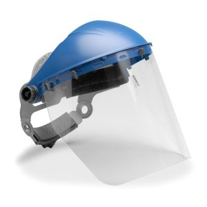 headgear system with pc face shield and oversized