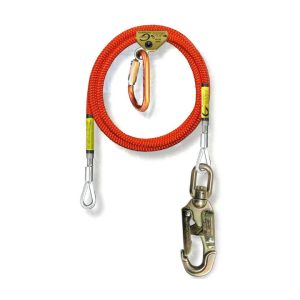 wire core lanyard kit, 1/2" x 8' with carabiner