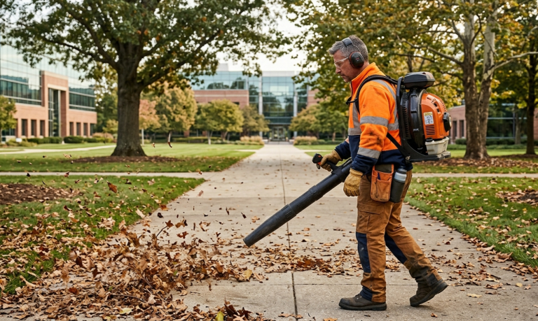 Gardener-Blowing-Maintenance